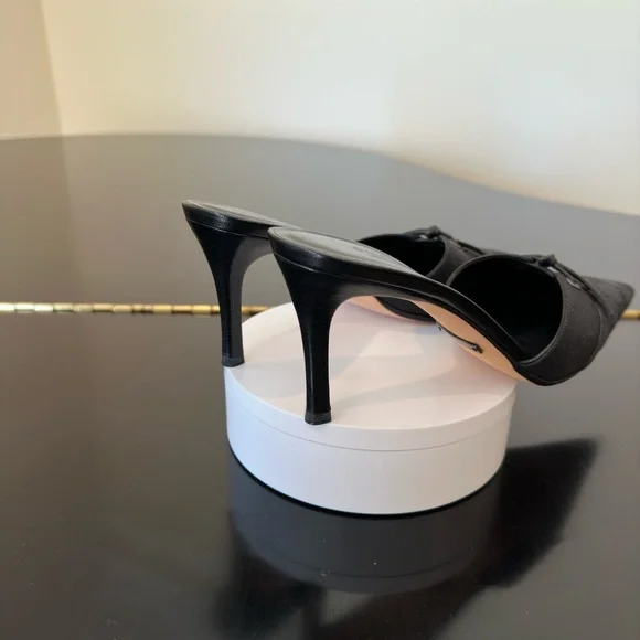 Authentic Vintage Retro Rare Luxury Gucci Black GG Canvas Mule Pumps/Shoes - Picture 9 of 17